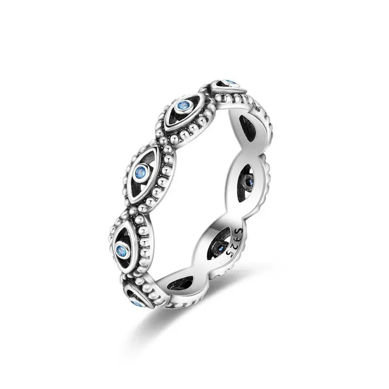 Blue Butterfly Sterling Silver Ring