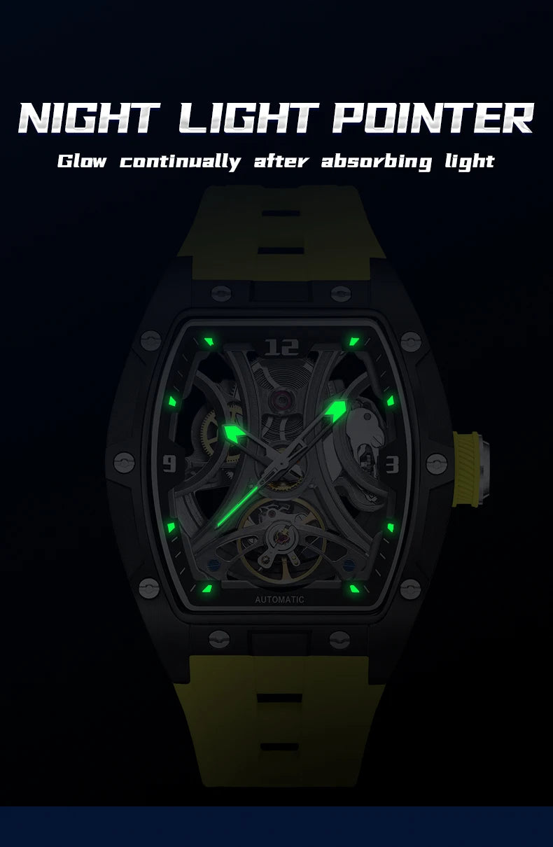MEGIR 2245 Skeleton Automatic Watch