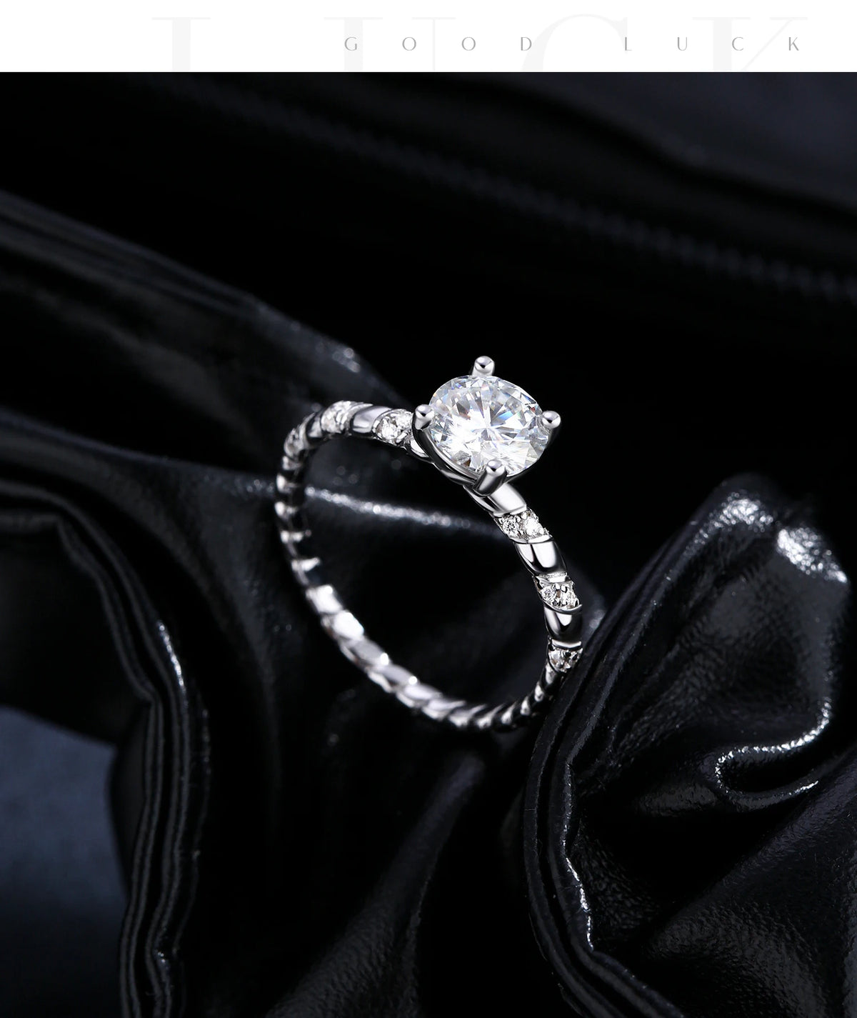 Twist Moissanite Ring