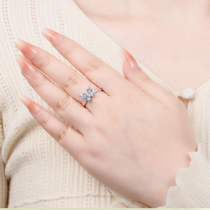Rose Gold Heart Infinity Ring
