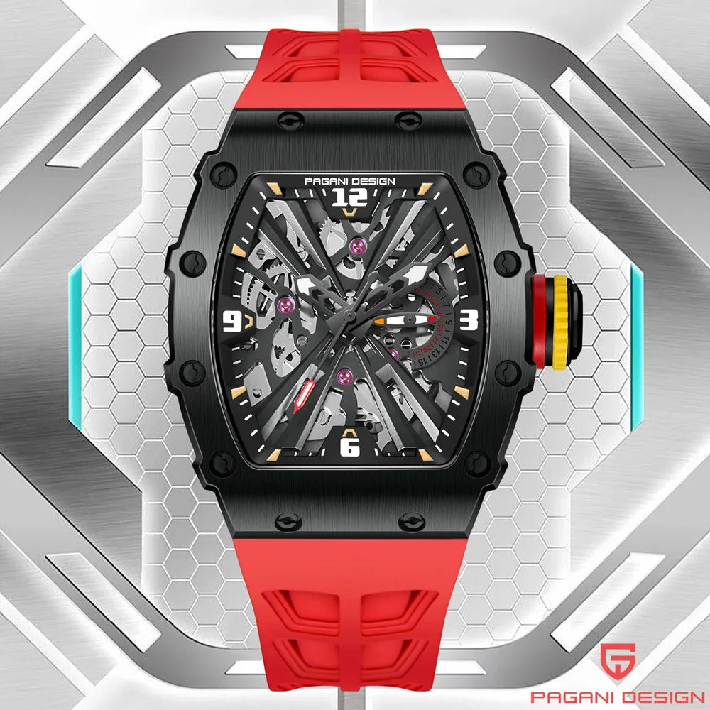 PAGANI DESIGN PD-1738 Skeleton Quartz Watch