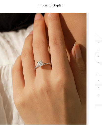 Twist Moissanite Ring