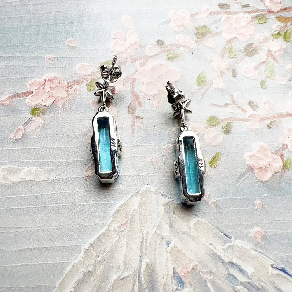 Lucky Blue Star Earrings