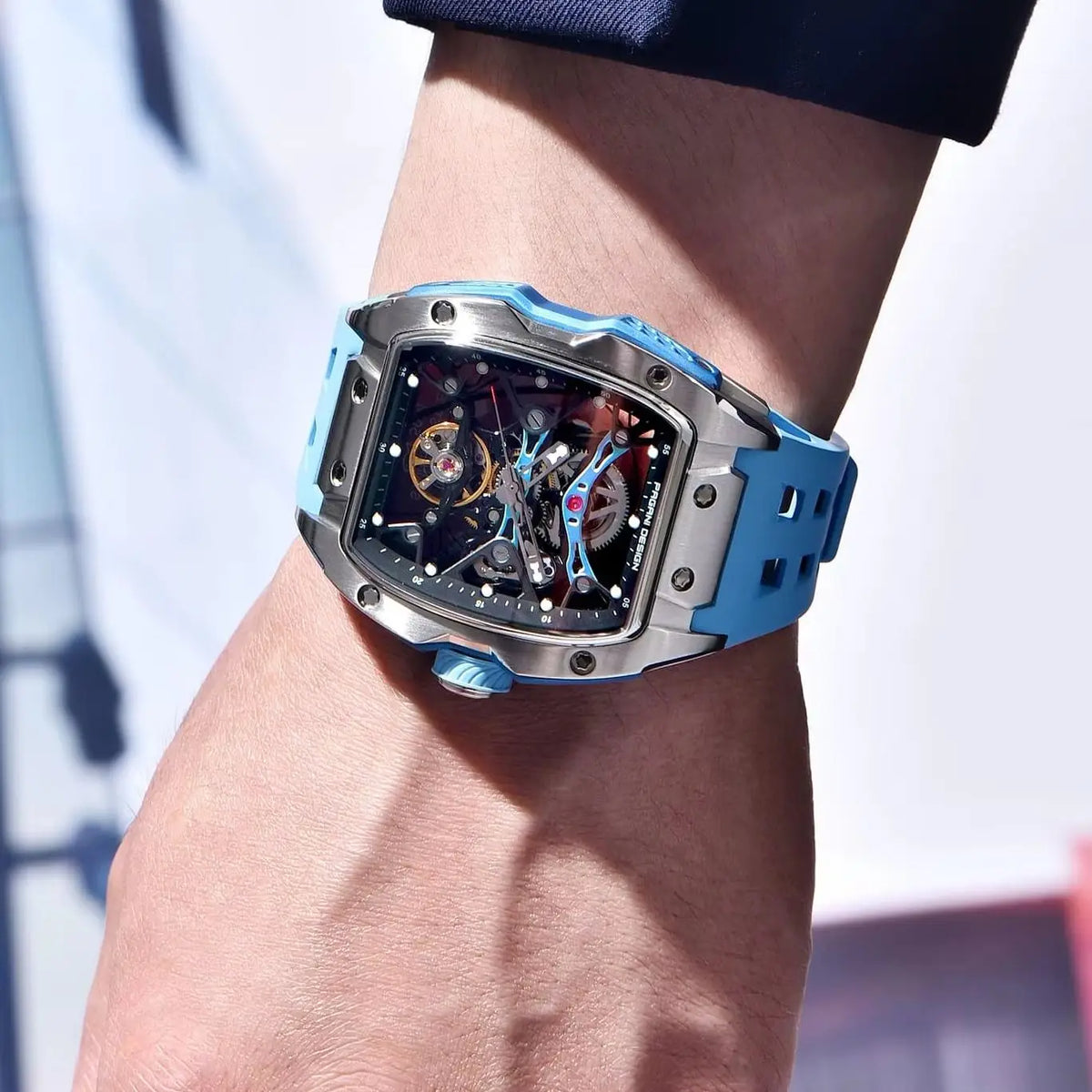 PAGANI DESIGN Tonneau Skeleton Automatic Watch