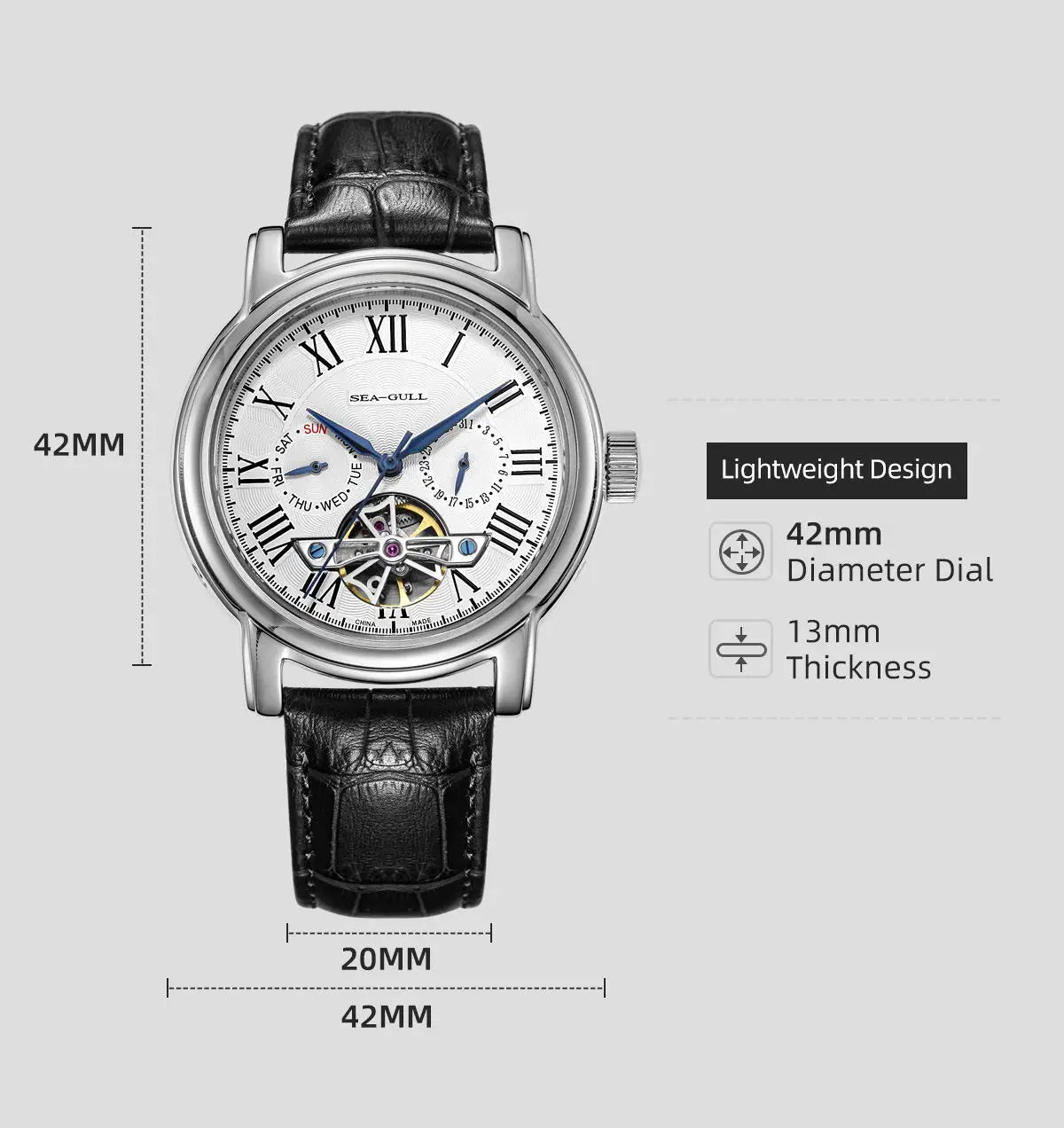 Sea-Gull Open-Heart Automatic Watch