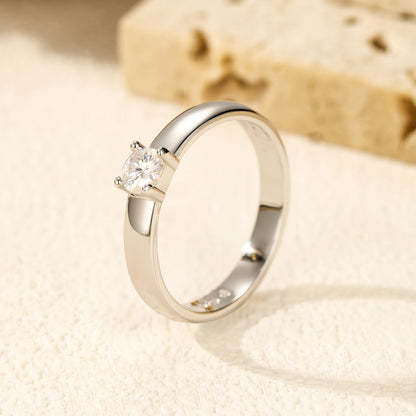 Classic Wide-Band Moissanite Ring
