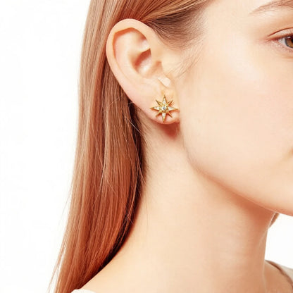Magic Star Sterling Silver Stud Earrings