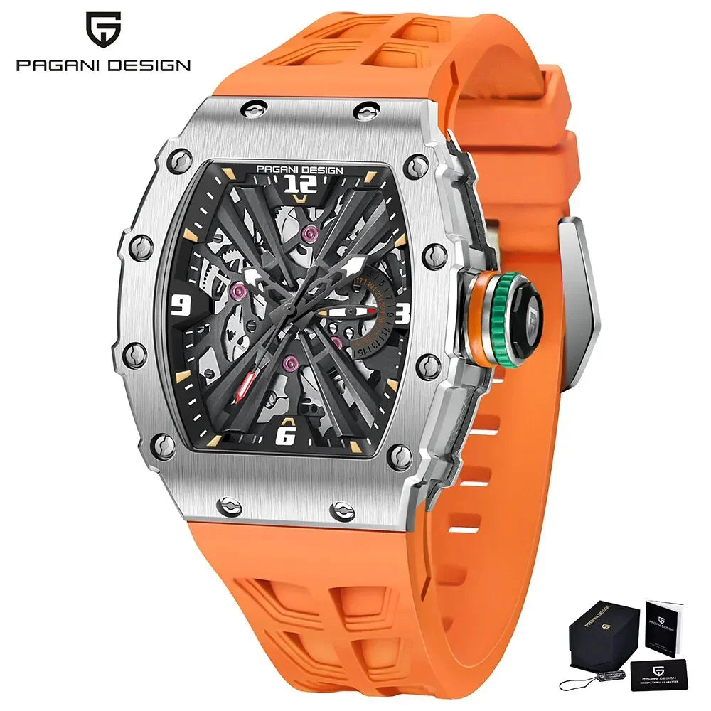 PAGANI DESIGN PD-1738 Skeleton Quartz Watch