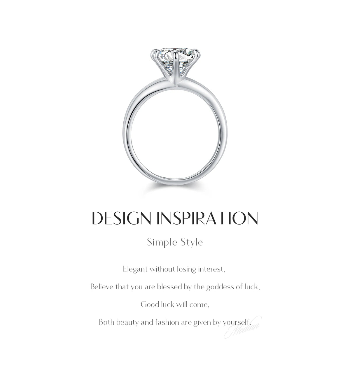 Crown Moissanite Ring