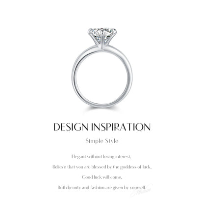 Crown Moissanite Ring