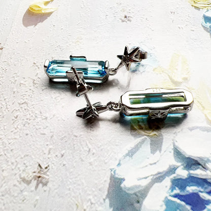 Lucky Blue Star Earrings