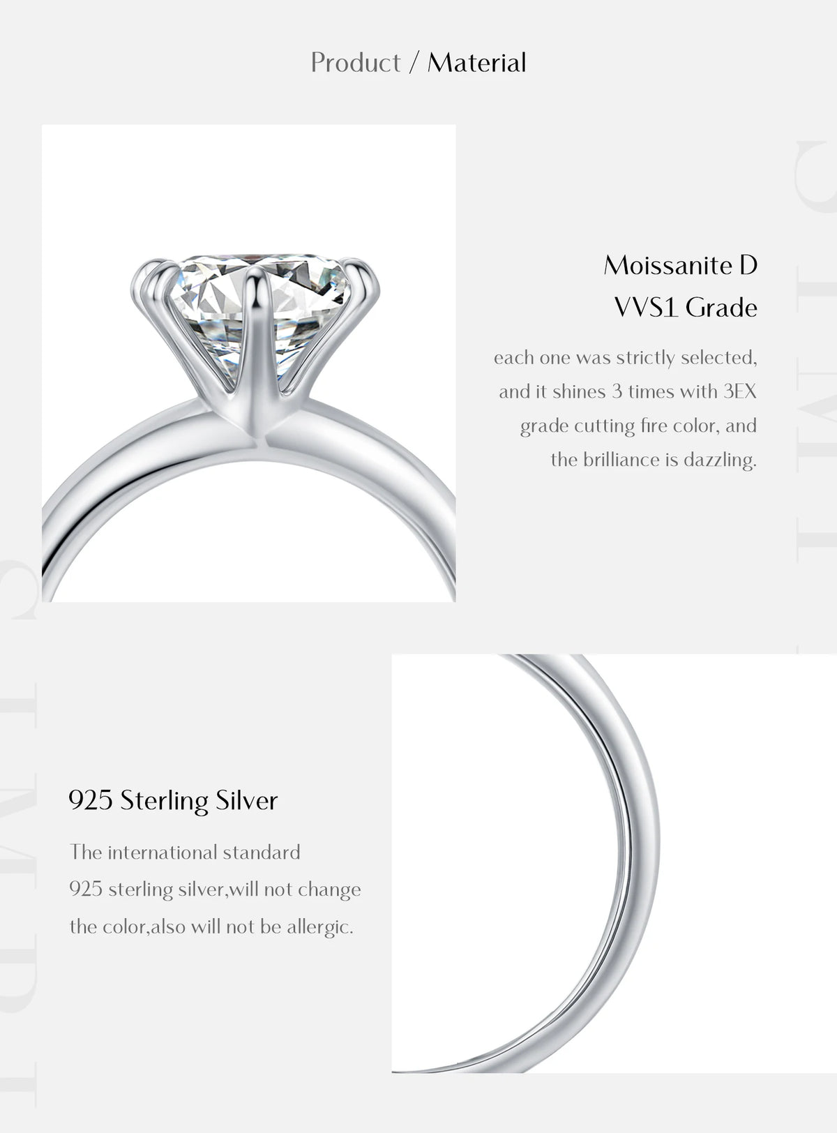 Crown Moissanite Ring