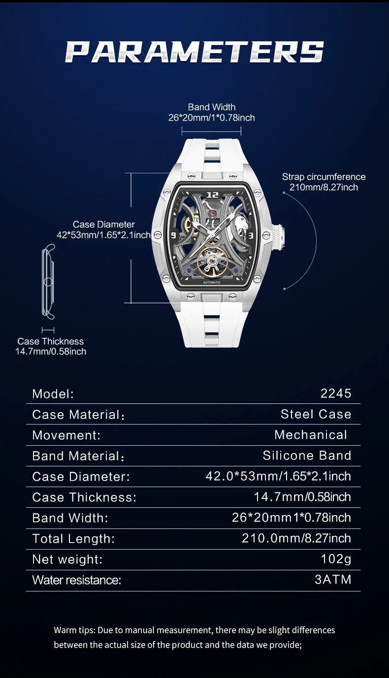 MEGIR 2245 Skeleton Automatic Watch