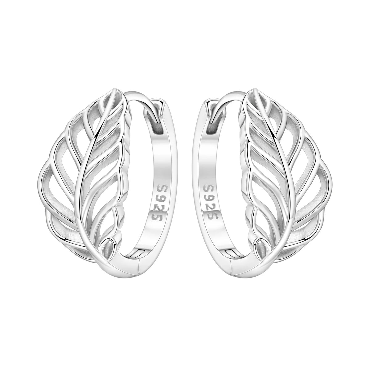 Purple Iris S925 Hoop Earrings