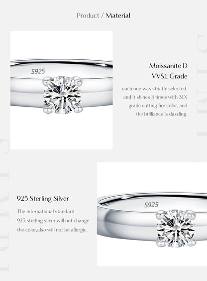 Classic Wide-Band Moissanite Ring
