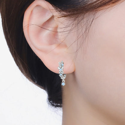 Blue Butterfly Sterling Silver Drop Earrings