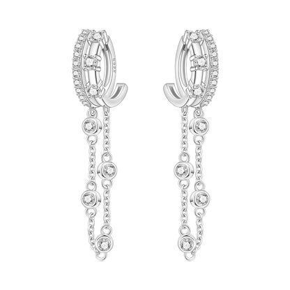 Pink Cowboy Hat & Boots Drop Earrings