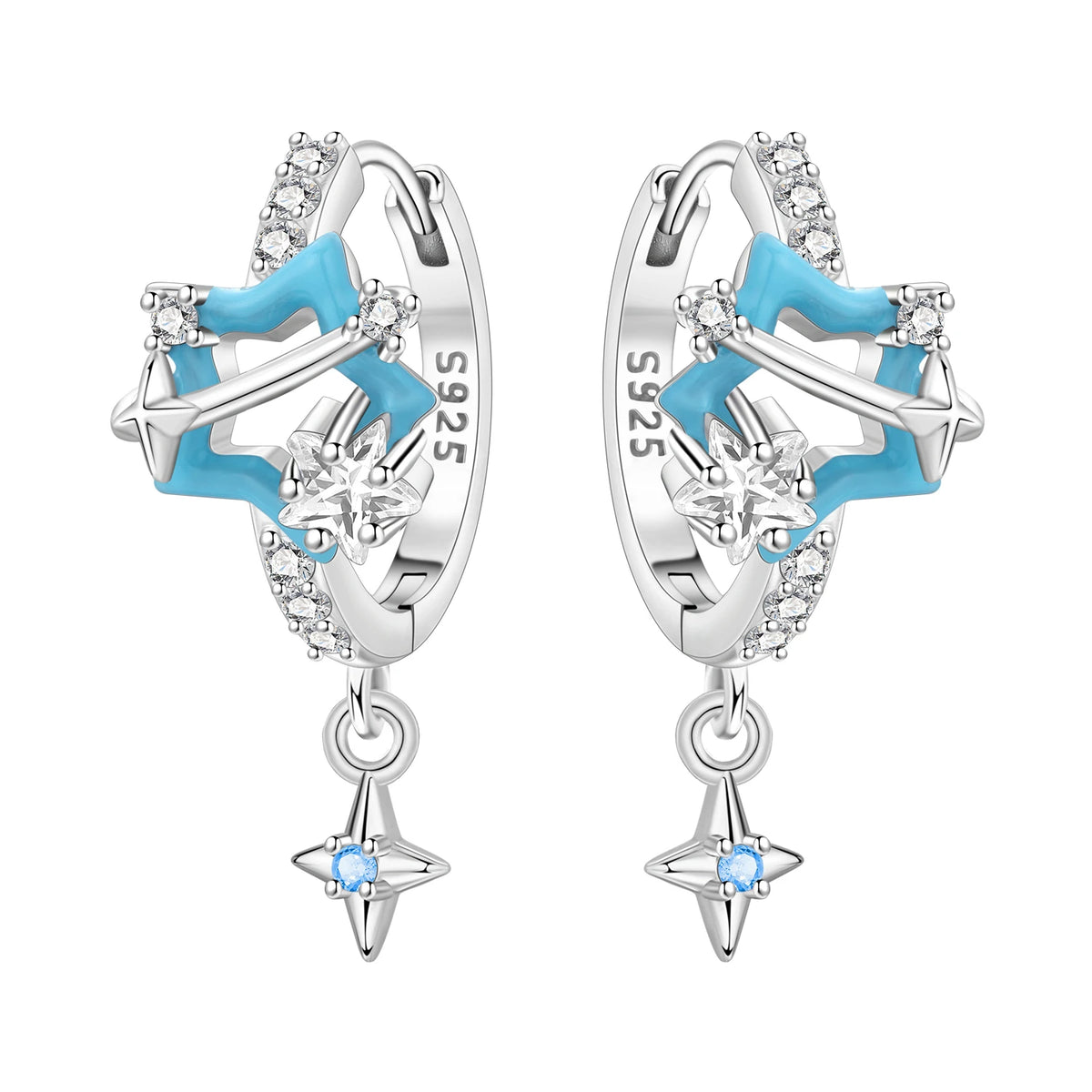 Pink Cowboy Hat & Boots Drop Earrings