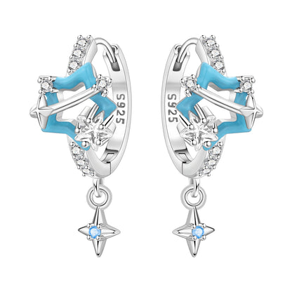 Pink Cowboy Hat & Boots Drop Earrings