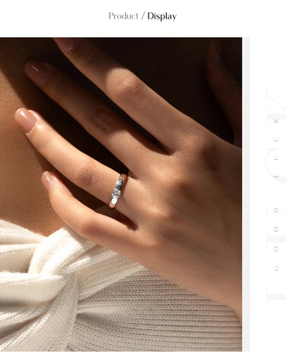 Classic Wide-Band Moissanite Ring