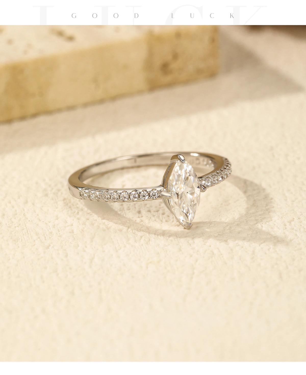 Marquise Moissanite Ring