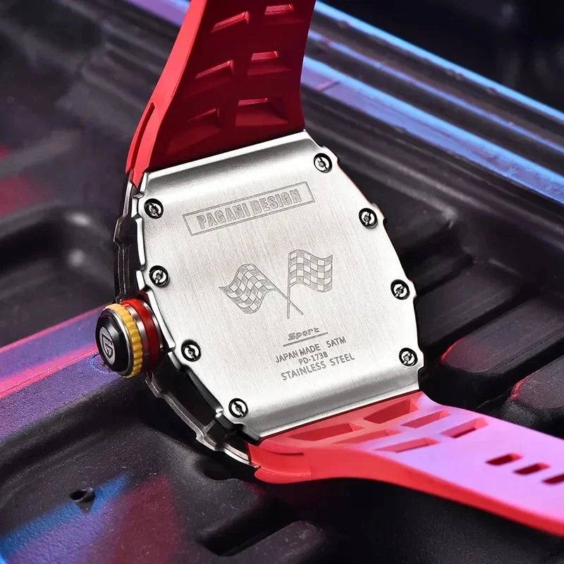 PAGANI DESIGN PD-1738 Skeleton Quartz Watch