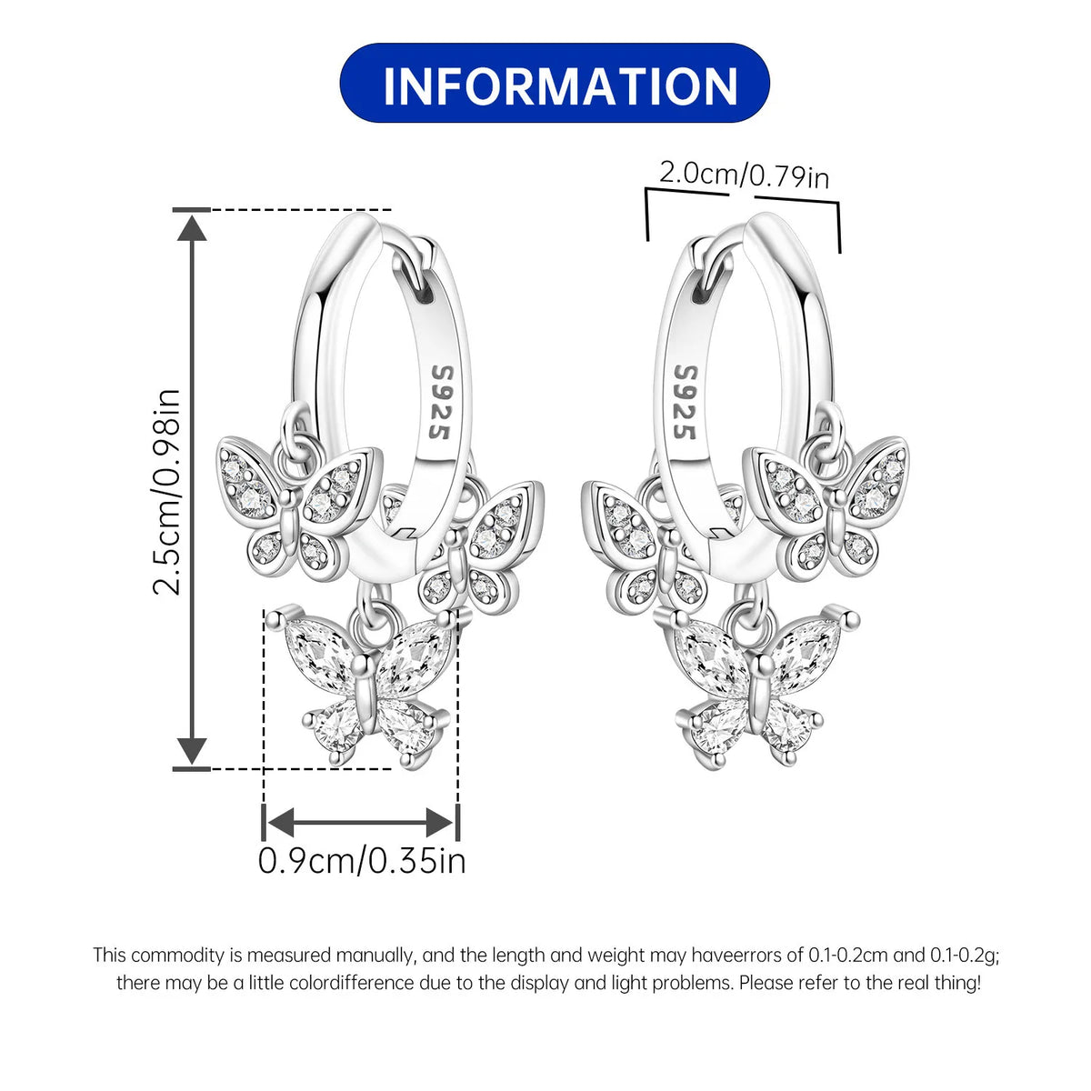 Iris Flower Sterling Silver Drop Earrings