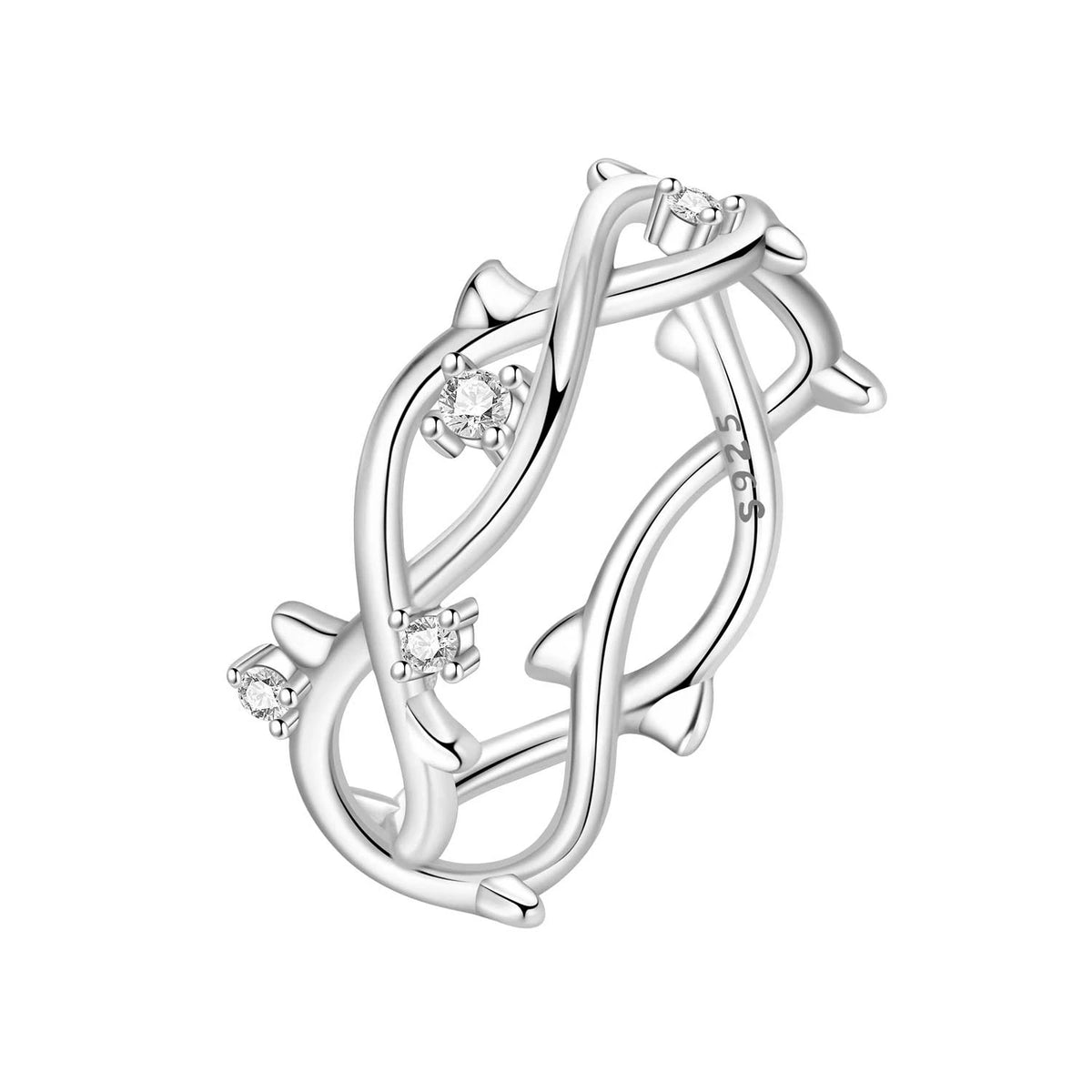Rose Gold Heart Infinity Ring
