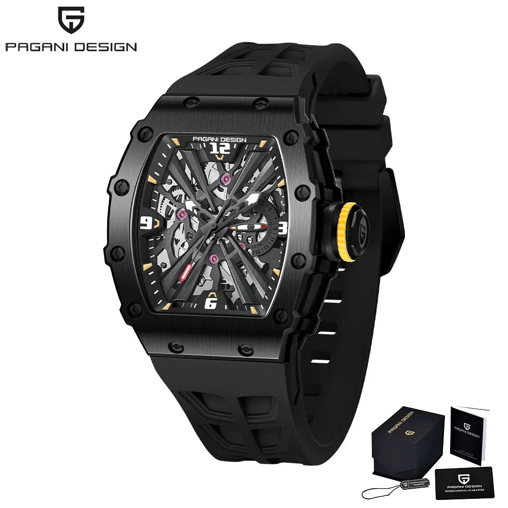 PAGANI DESIGN PD-1738 Skeleton Quartz Watch