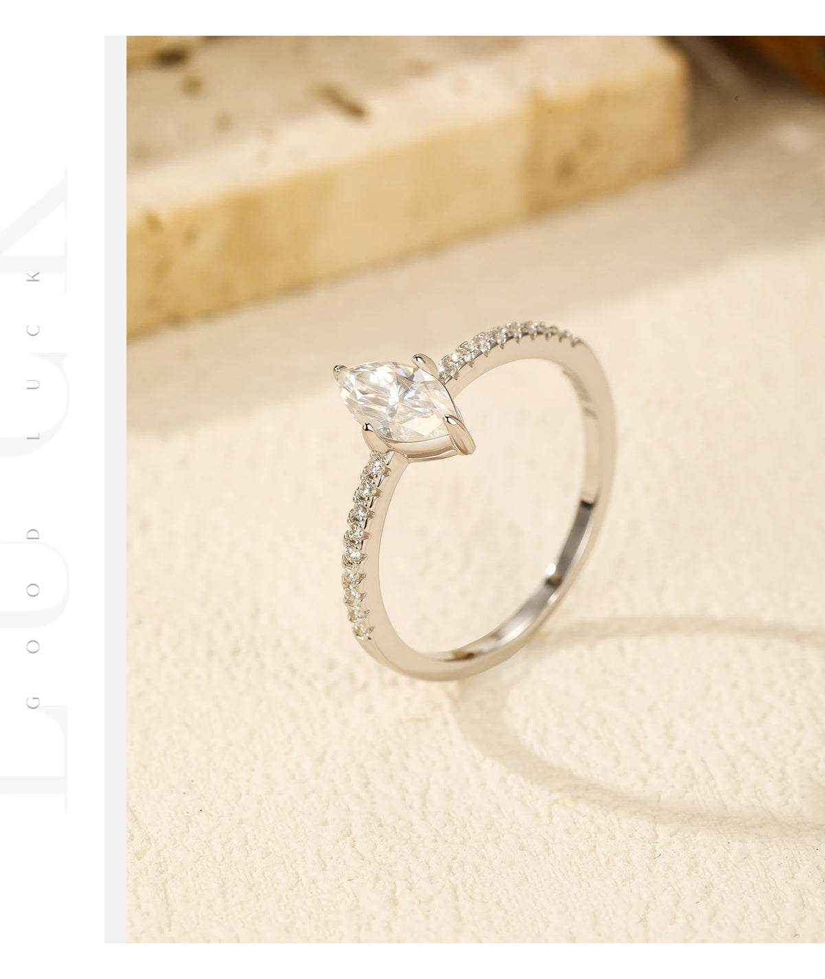 Marquise Moissanite Ring