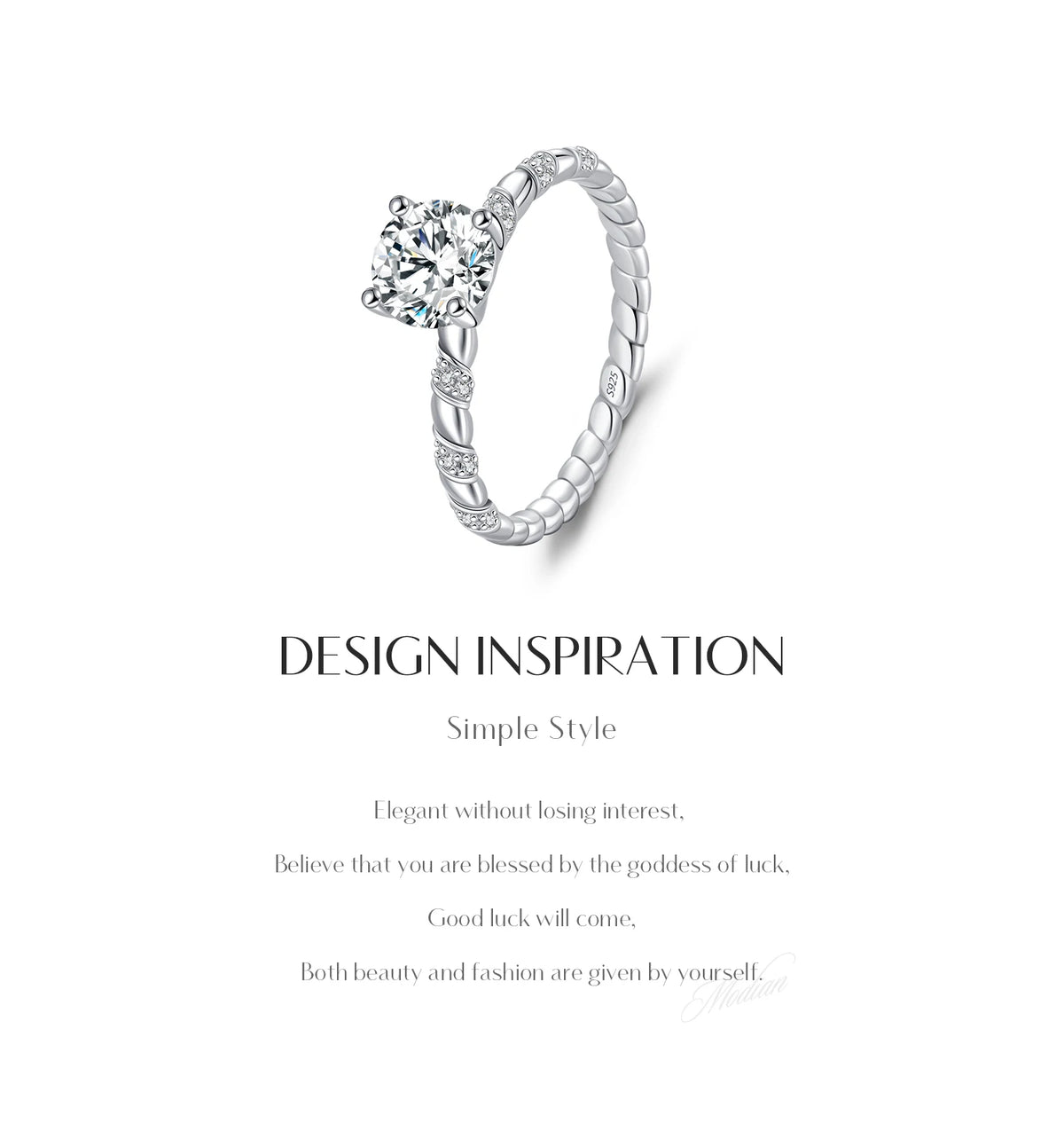Twist Moissanite Ring