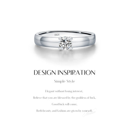 Classic Wide-Band Moissanite Ring