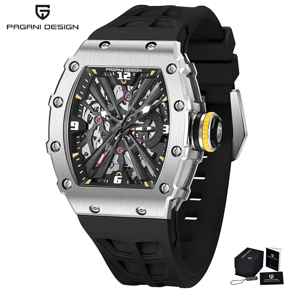 PAGANI DESIGN PD-1738 Skeleton Quartz Watch