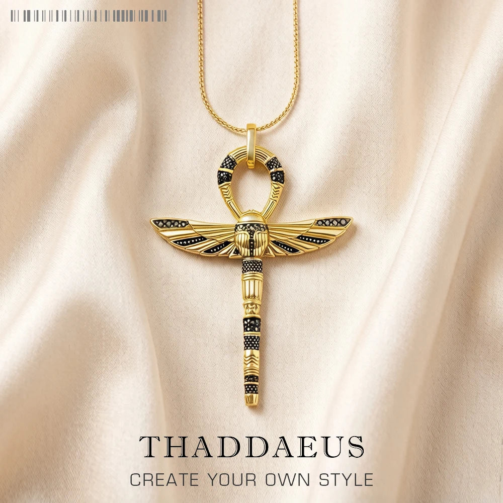 Ankh Scarab Pendant Necklace