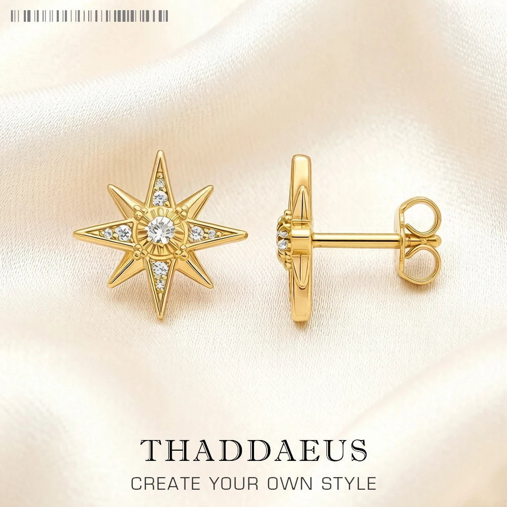 Magic Star Sterling Silver Stud Earrings