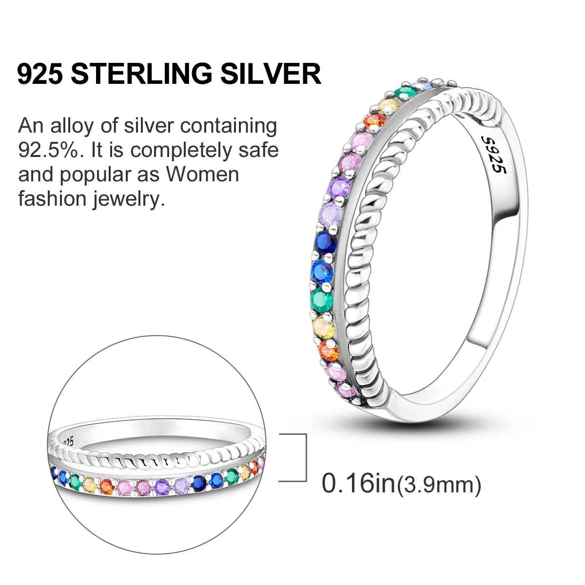 Starry Night Sterling Silver Ring