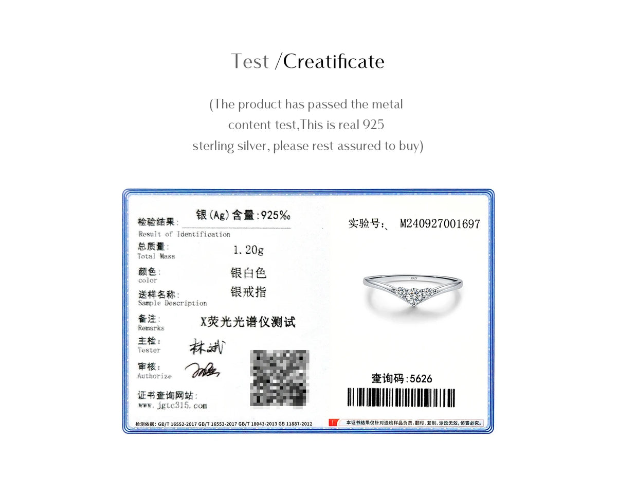 Chevron Moissanite Band Ring