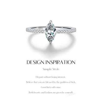 Marquise Moissanite Ring