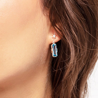 Lucky Blue Star Earrings