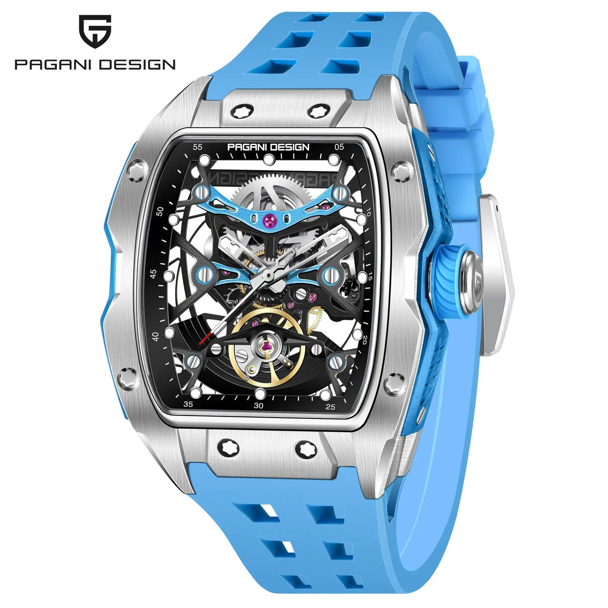 PAGANI DESIGN Tonneau Skeleton Automatic Watch