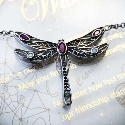 Playful Dragonfly Necklace