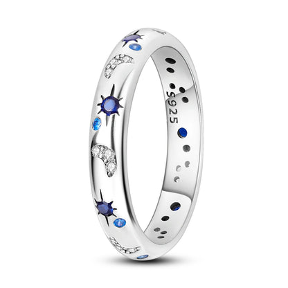 Starry Night Sterling Silver Ring
