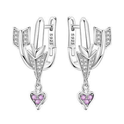 Pink Cowboy Hat & Boots Drop Earrings