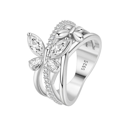 Rose Gold Heart Infinity Ring