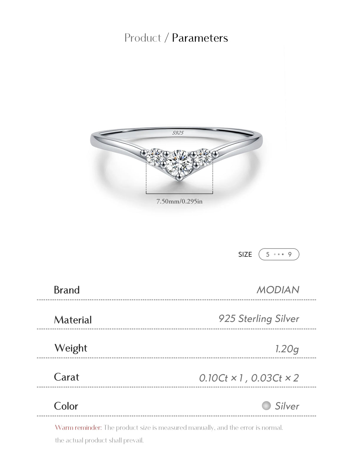 Chevron Moissanite Band Ring