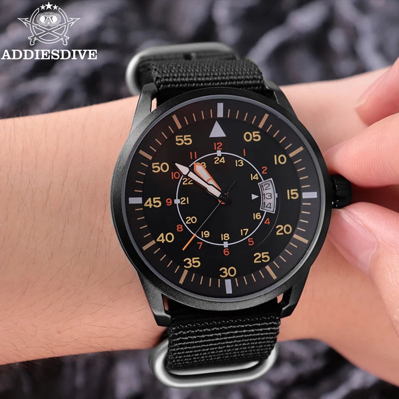 ADDIESDIVE MY1508 Field Quartz Watch