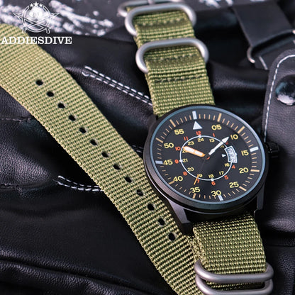 ADDIESDIVE MY1508 Field Quartz Watch