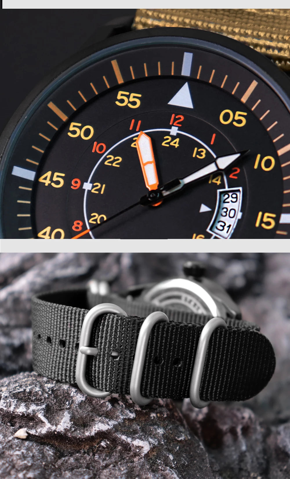 ADDIESDIVE MY1508 Field Quartz Watch