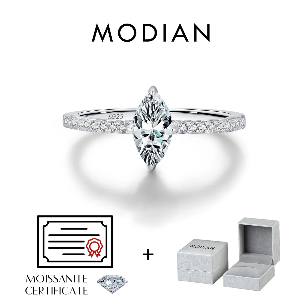 Marquise Moissanite Ring