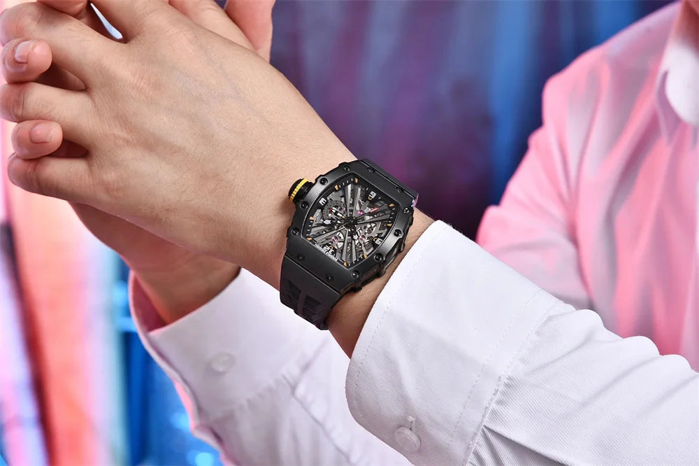 PAGANI DESIGN PD-1738 Skeleton Quartz Watch
